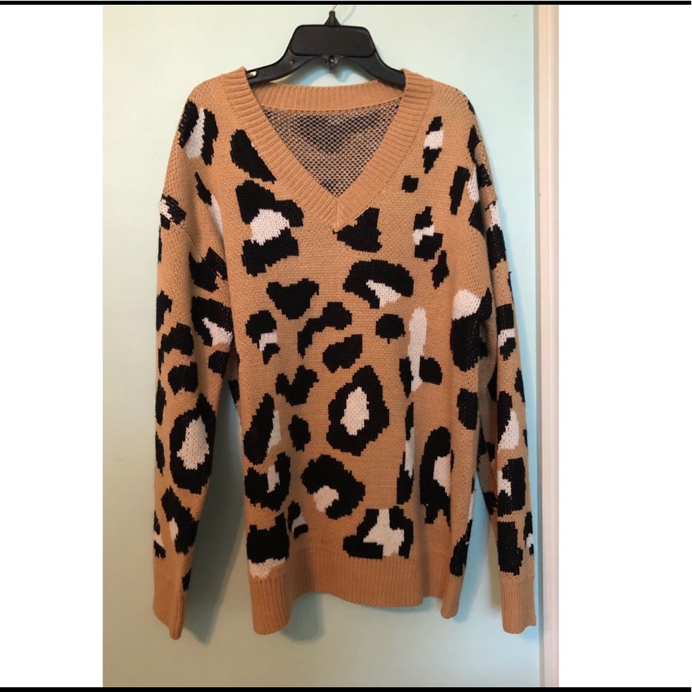 Cheetah Print Sweater